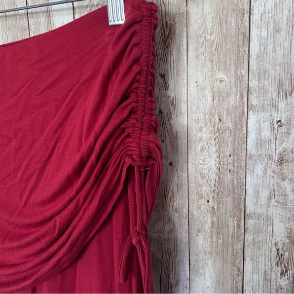 Halara Rust Colored Pant with Drawstring Overskirt that Cinches Size Large - Picture 5 of 7